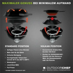 Outdoorchef Gaskugelgrill P-480 G Compactchef, Schw. 7 Outdoorchef Gaskugelgrill P-480 G Compactchef, Schw. -Weben Geschaft 18 128 10 COMPACTCHEF 480 G Black 03