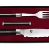 KAI SHUN Classic Sets Besteck-Set Gabel + Allzweckmesser + Besteckbänkchen