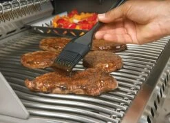 NAPOLEON 3-teiliges Grillbesteck Set Edelstahl (70019) -Weben Geschaft NAPOLEON Pinsel mit Silikonborsten 14