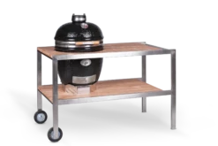 Monolith Teakholztisch Für CLASSIC Keramikgrill - Modell 2021, Edelstahl