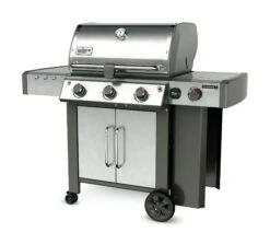 Weber Genesis II LX S-340 (GBS) Gasgrill Edelstahl -Weben Geschaft Webe 61004179 genesis II LX 3B EMEA SS right angle