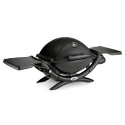 Weber Q 1200 Gas Grill Schwarz Mit Hitzeschild & Bratenrost -Weben Geschaft Weber Q 1200 Schwarz Black Line