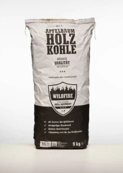 WILDFIRE Aroma Holzkohle Vom Apfelbaum 9 Kg/ Karton -Weben Geschaft bge wildfire charcoal appeltree 03