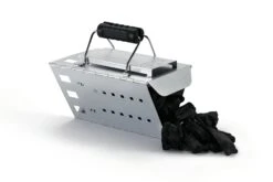 NAPOLEON Dreieckiger Anzündkamin (67801) -Weben Geschaft napo 67801 foldabletrianglecharcoalstarterchimney onwhite layingdown withcharcoal